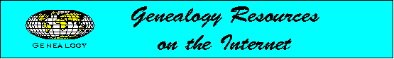 Genealogy Resources on the Internet